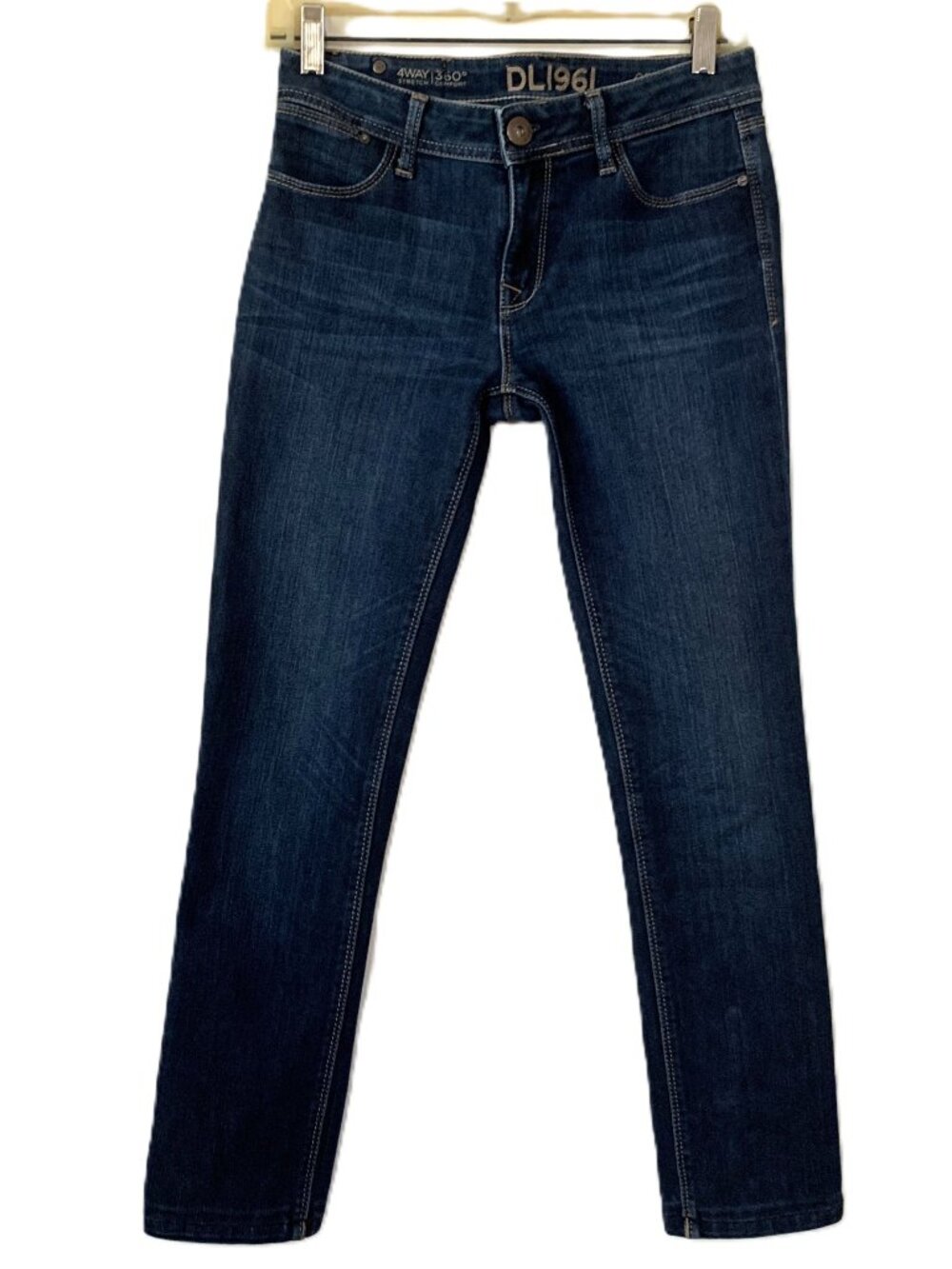 DL1961 Grace High Rise Straight Leg Jeans – Medium/Dark Wash, Women's Size 26